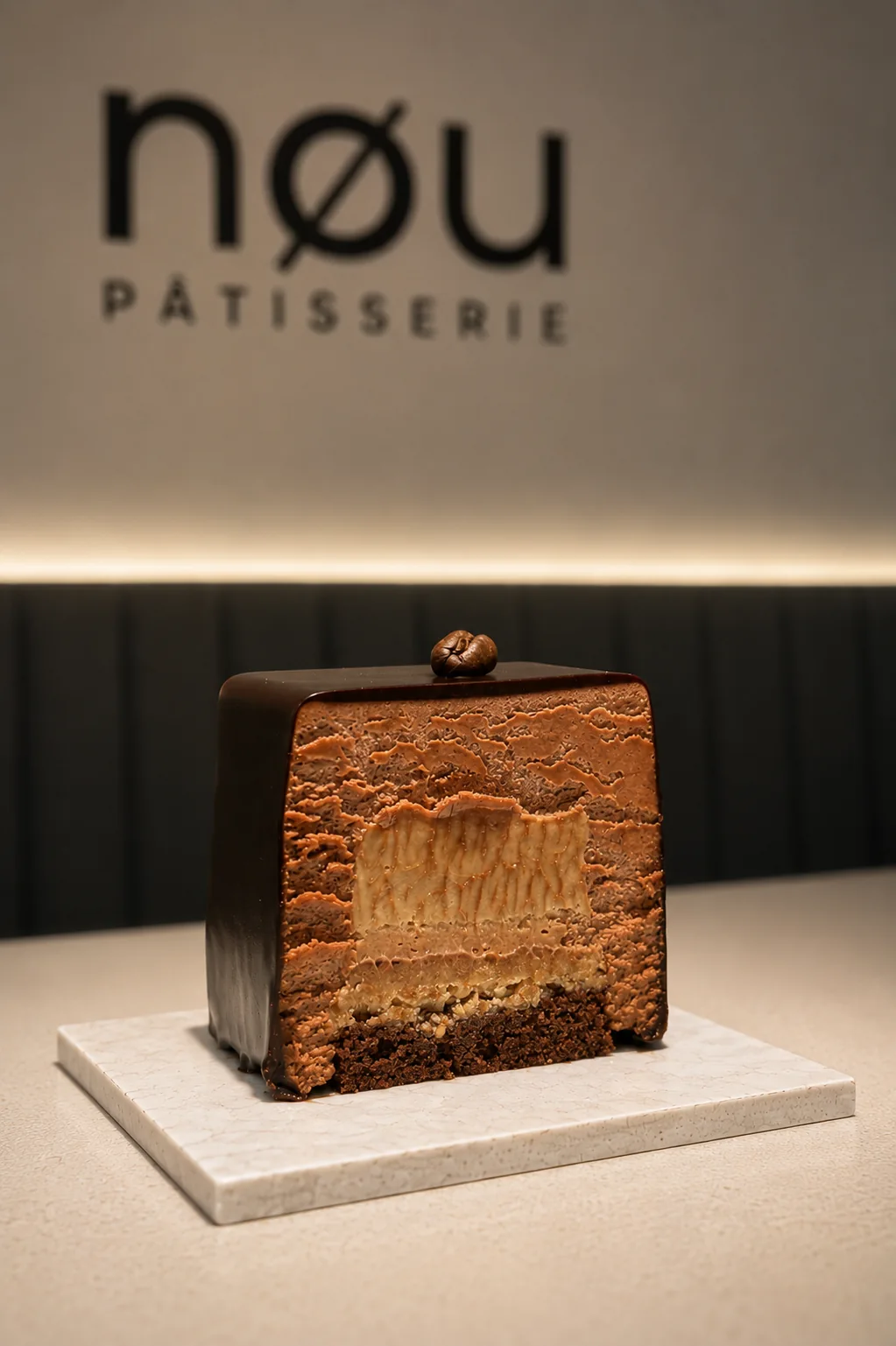 Café · Chocolate · Caramelo em corte