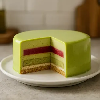 Bolo de aniversário contemporâneo da nøu Pâtisserie
